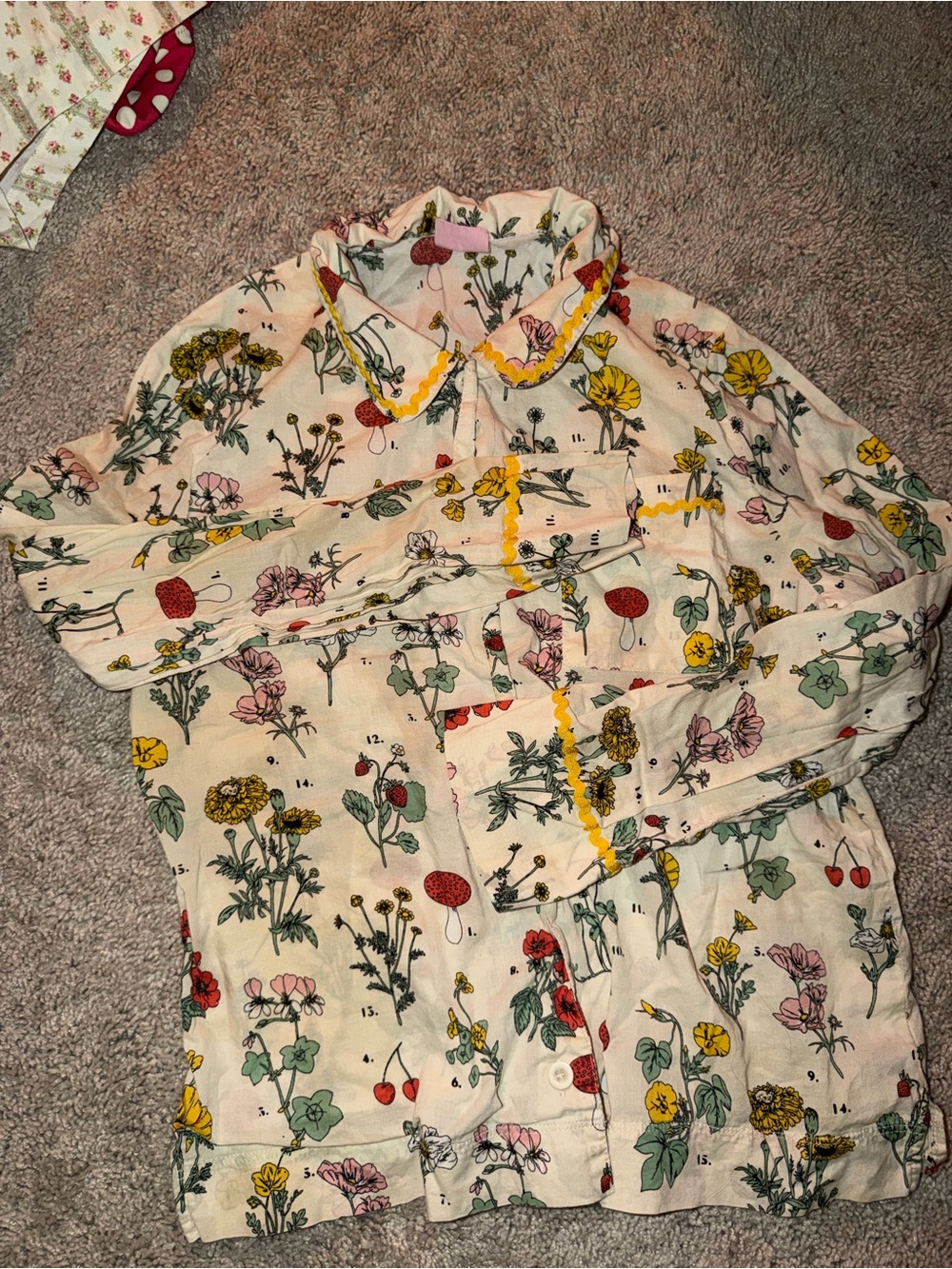 Ban.do long sleeve botanical sleep shirt